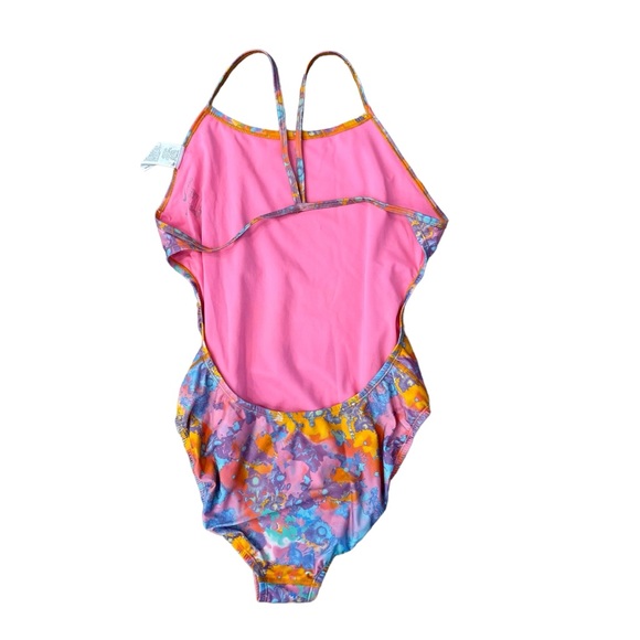 NWT NIKE Womens Multicolor Sundial HydraStrong Cut Out One Piece Swimswuit 40/14 - Picture 4 of 6